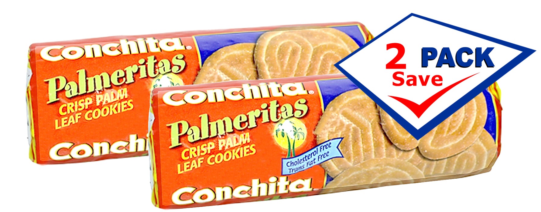 Palmeritas by Conchita. Crisp cookies  5.8 oz Pack of 3